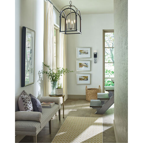 Westfall 4 Light 14 inch Graphite Foyer Pendant Ceiling Light, Medium, Design Series