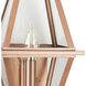 Bradshaw 1 Light 18.12 inch Antique Copper Outdoor Wall Lantern, Design Series