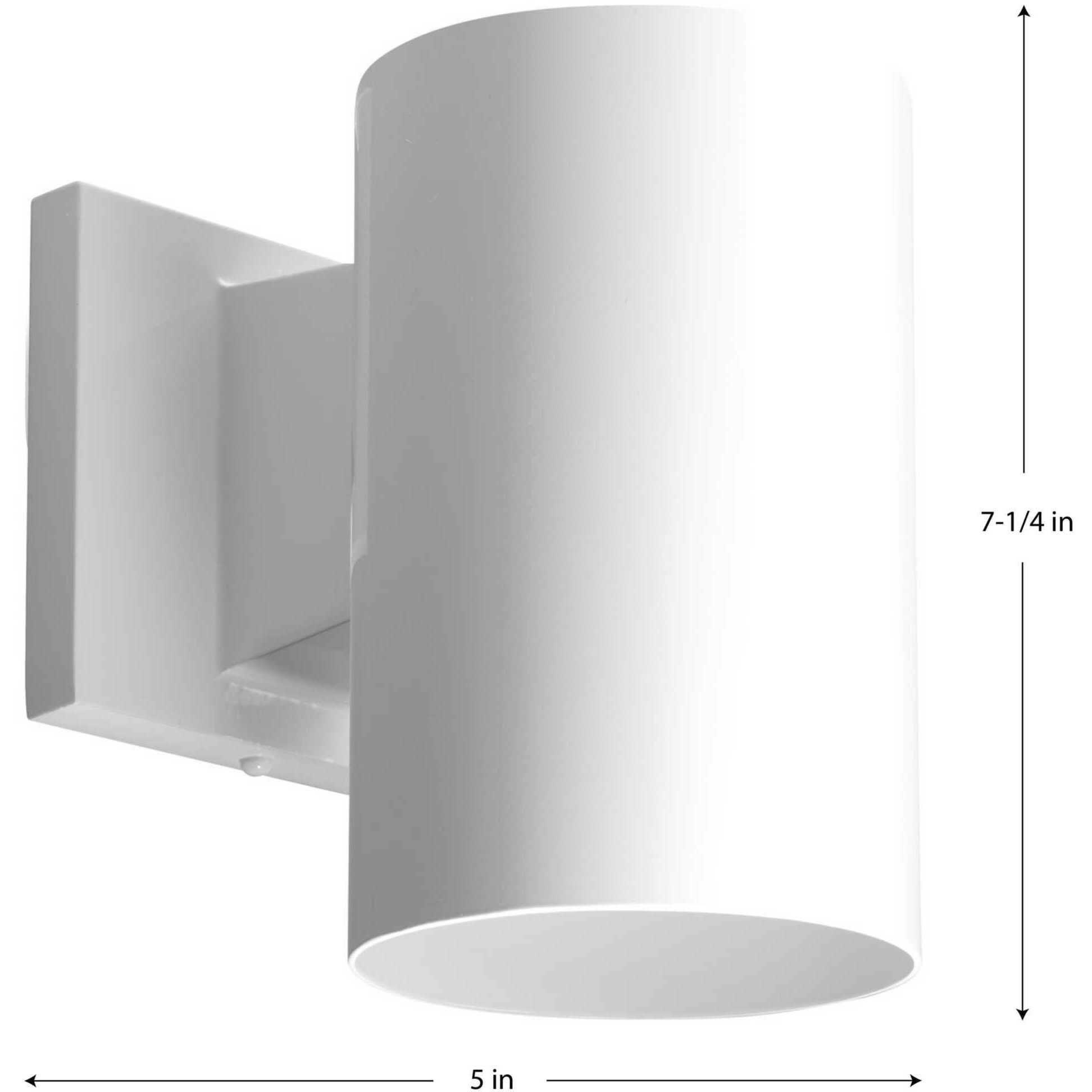 Cylinder Outdoor Wall Cylinder in White