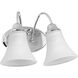 Tally 2 Light 14 inch Polished Chrome Bath Vanity Wall Light