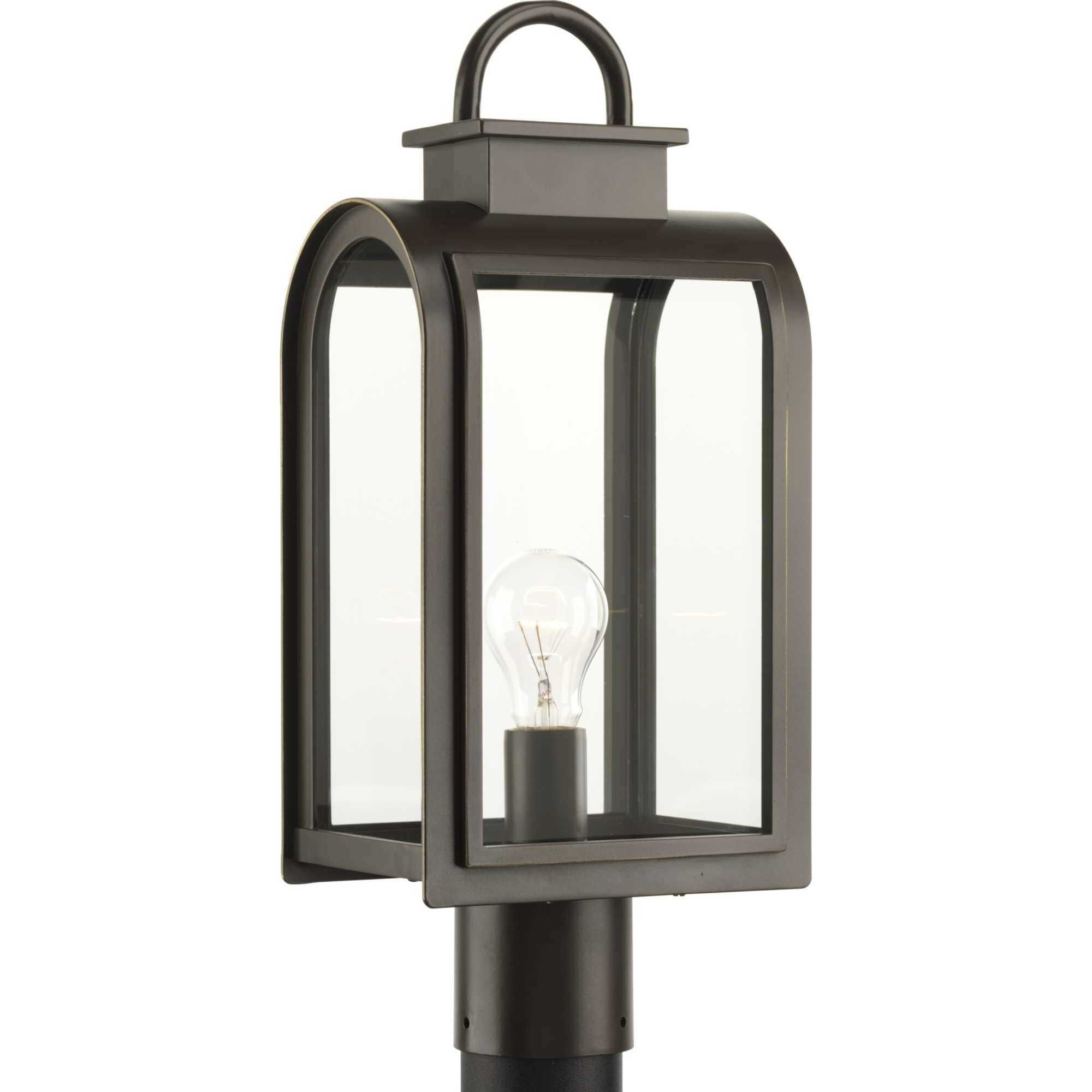 Refuge 1 Light 19 inch Oil Rubbed Bronze Outdoor Post Lantern