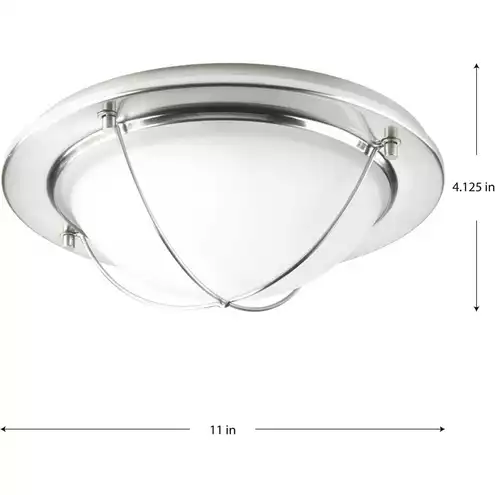 Progress Led Ceiling Light Progress P3658-0930K9 Portal LED LED 11 inch Brushed Nickel Flush Mount ...