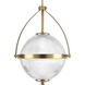 Ellyson 1 Light 18.38 inch Brushed Bronze Pendant Ceiling Light, Design Series
