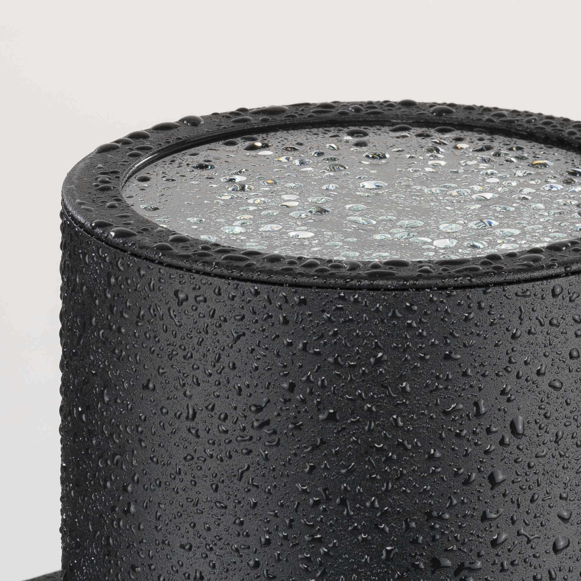 Cylinder Lens Black Round Cylinder Cover