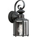 Motion Sensor 1 Light 13 inch Black Outdoor Wall Lantern 