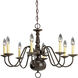 Americana 8 Light 26 inch Antique Bronze Chandelier Ceiling Light