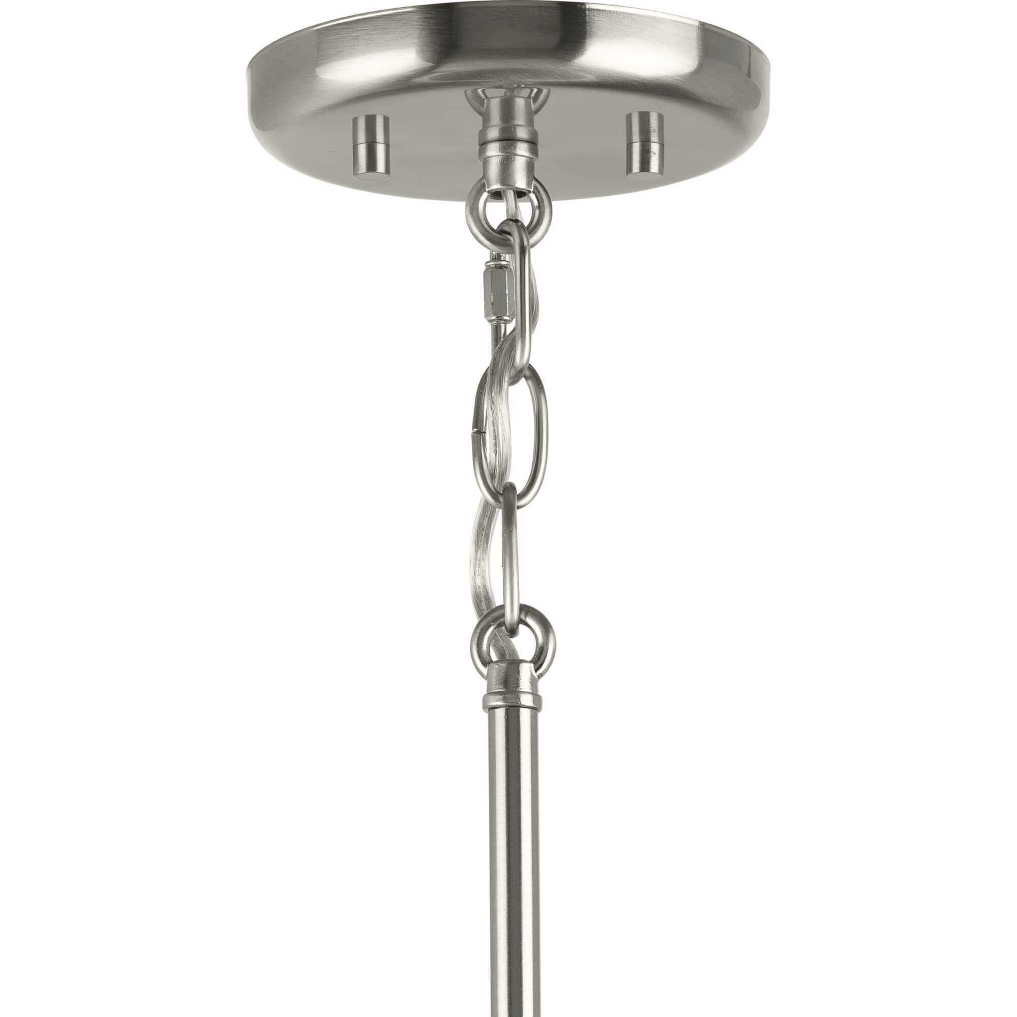 Trimble 1 Light 18 inch Brushed Nickel Pendant Ceiling Light, Design Series