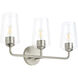 Celino 3 Light 23.25 inch Brushed Nickel Vanity Light Wall Light