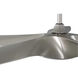 Vernal 60 inch Painted Nickel Outdoor Smart Ceiling Fan, Progress LED