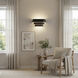 Louvered 1 Light 14 inch Matte Black Wall Sconce Wall Light