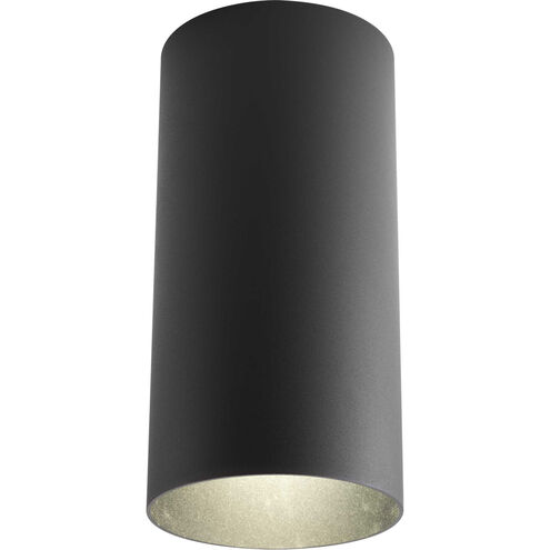 Cylinder 1 Light 6 inch Black Outdoor Ceiling Mount Cylinder in Standard