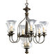 Fiorentino 6 Light 29 inch Forged Bronze Chandelier Ceiling Light