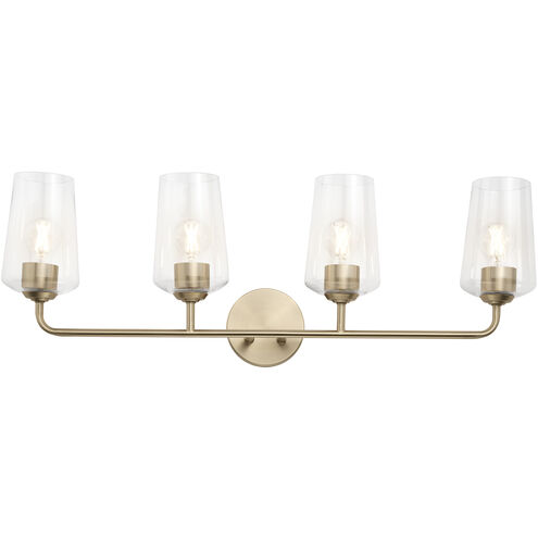 Celino 4 Light 32.5 inch Champagne Bronze Vanity Light Wall Light