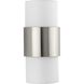 Silva 2 Light 7.87 inch Brushed Nickel Wall Sconce Wall Light, Design Series