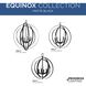 Equinox 6 Light Matte Black Pendant Ceiling Light