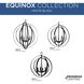 Equinox 4 Light Matte Black Pendant Ceiling Light