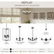 Replay 4 Light 30.75 inch Black Bath & Vanity Light Wall Light
