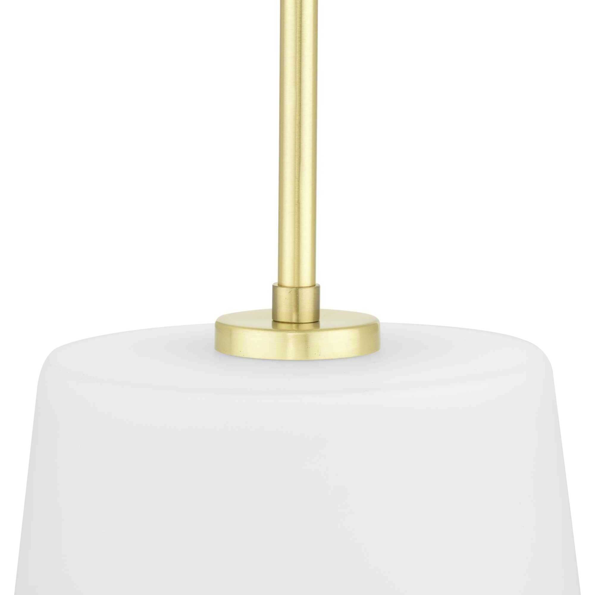 Clarion 1 Light 9 inch Satin Brass Pendant Ceiling Light