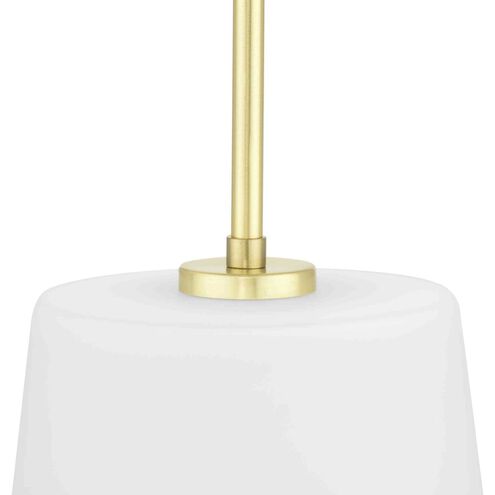 Clarion 1 Light 9 inch Satin Brass Pendant Ceiling Light