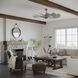 Springer 52 inch Antique Nickel with White Barnwood Blades Windmill Ceiling Fan