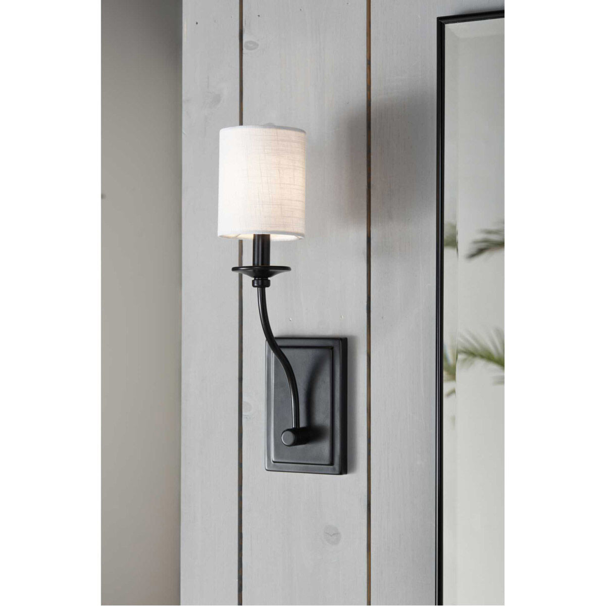 Bonita 1 Light 5 inch Matte Black Wall Sconce Wall Light, Design Series