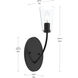 Jheni 1 Light 7 inch Matte Black Wall Sconce Wall Light