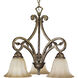 Le Jardin 3 Light 20 inch Biscay Crackle Chandelier Ceiling Light