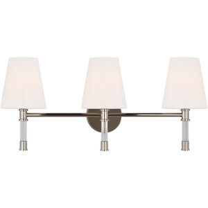 C&M by Chapman & Myers Hanover 3 Light 24.63 inch Bathroom Vanity Light
