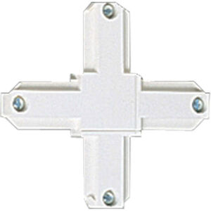 Alpha Trak 120 White Track Cross Connector Ceiling Light in Bright White