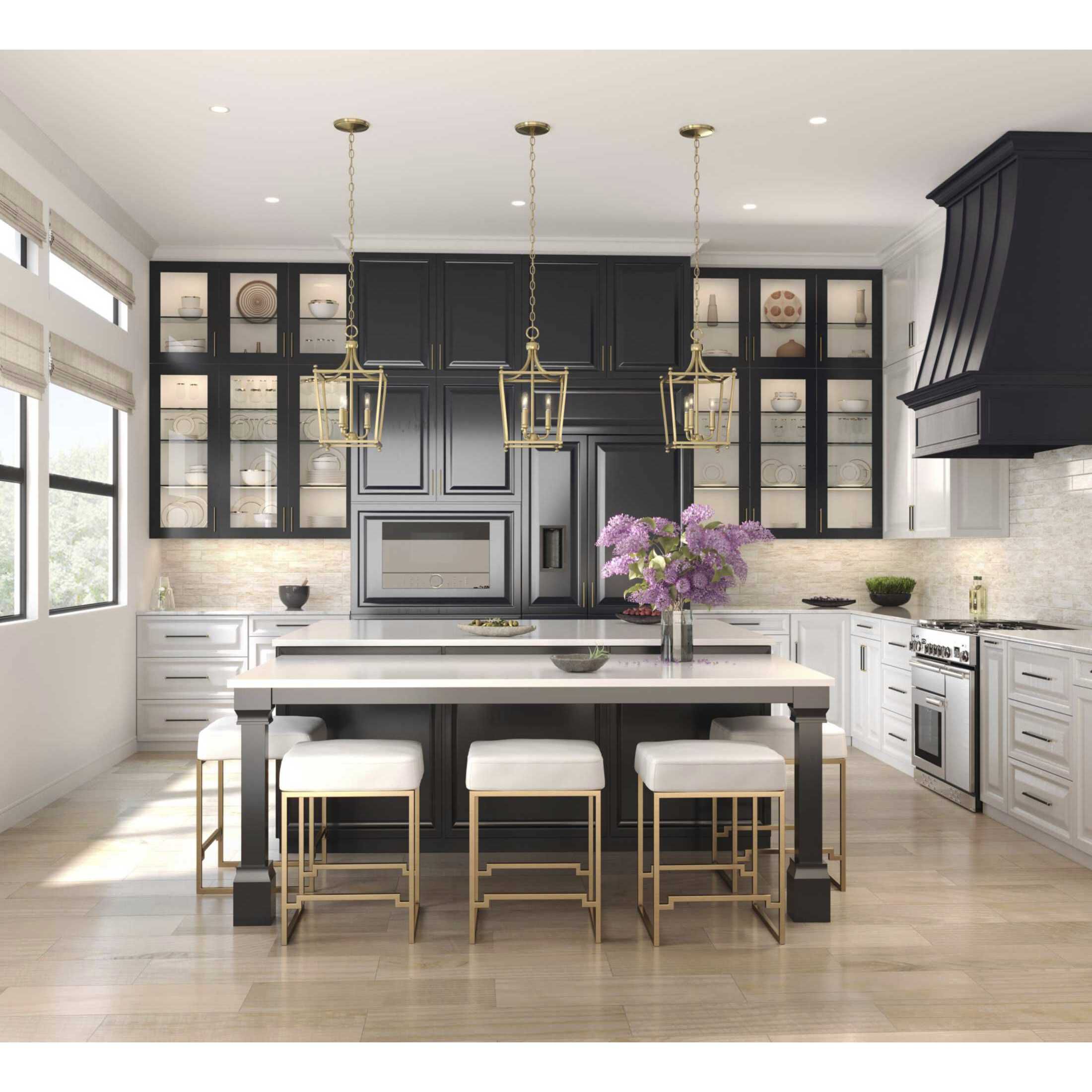 Parkhurst 3 Light 11 inch Brushed Bronze Foyer Pendant Ceiling Light