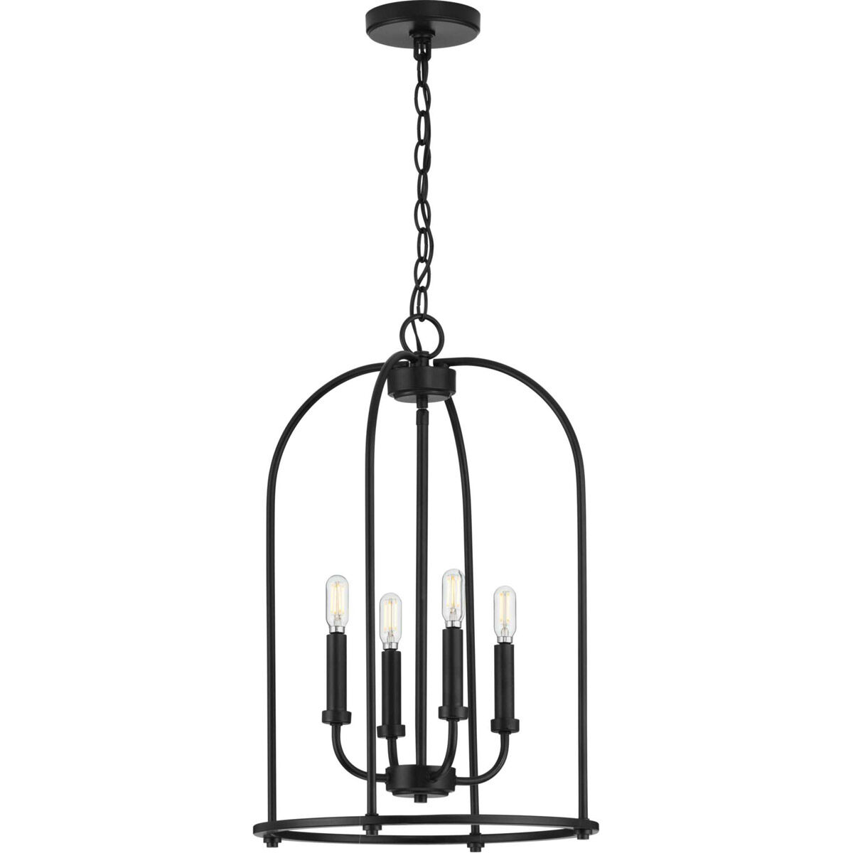 Leyden 4 Light 15 inch Matte Black Foyer Pendant Ceiling Light