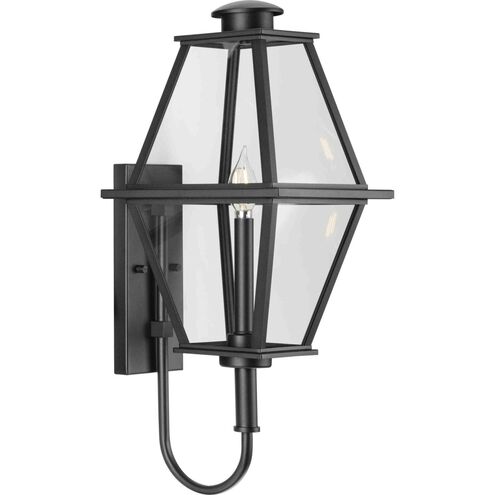 Bradshaw 1 Light 24 inch Textured Black Outdoor Wall Lantern, Design Series