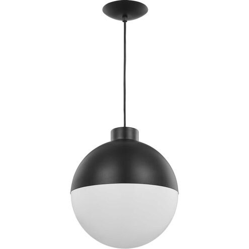 Globe LED LED Matte Black Pendant Ceiling Light, Progress LED