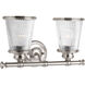 Radiance 2 Light 15 inch Brushed Nickel Bath Vanity Wall Light