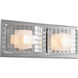 Cliche 2 Light 15 inch Polished Chrome Bath Vanity Wall Light