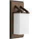 Rush 1 Light 17 inch Antique Bronze Outdoor Wall Lantern