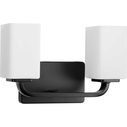 Cowan 2 Light 14 inch Matte Black Bath Vanity Wall Light