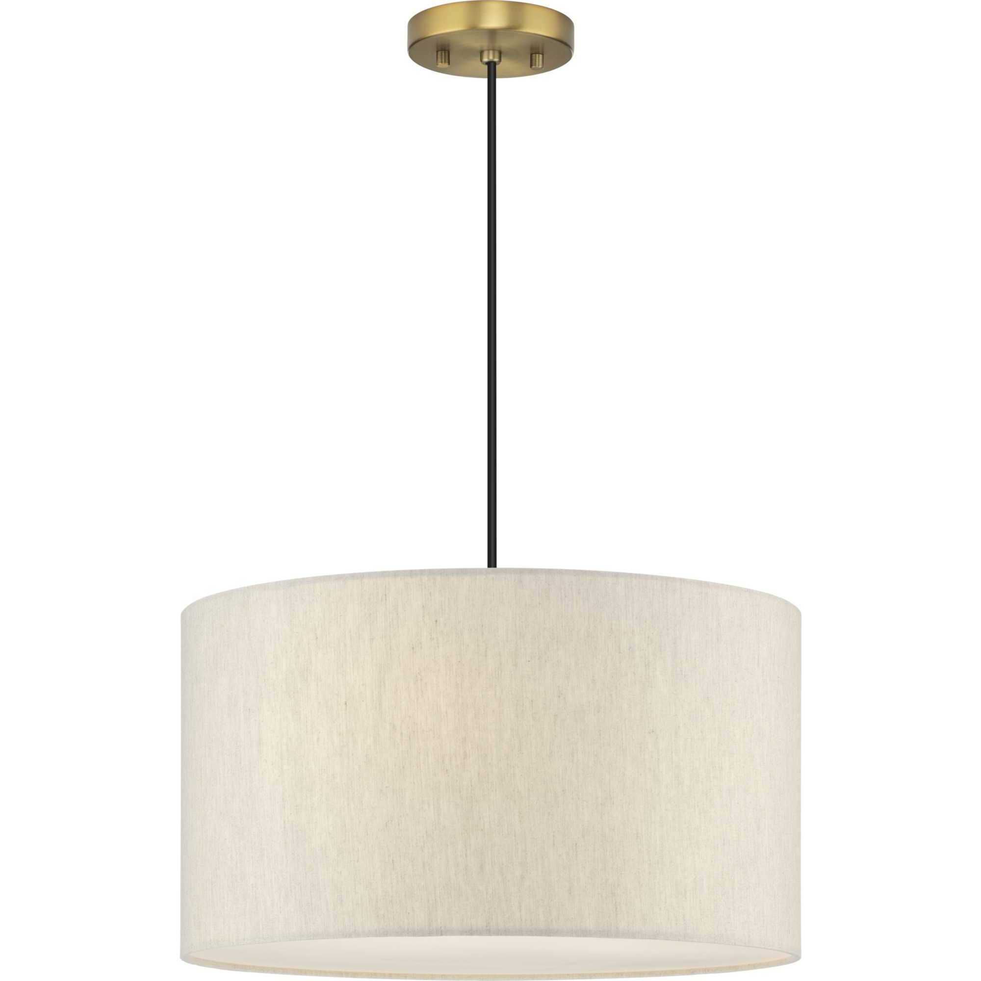 Markor 3 Light 18.12 inch Brushed Nickel/Matte Black/Vintage Brass Drum Pendant Ceiling Light