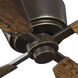 Chapin 54 inch Oil Rubbed Bronze with Distressed Walnut Blades Ceiling Fan