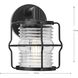 Keegan 1 Light 9.5 inch Matte Black Outdoor Wall Lantern