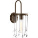 Sway 1 Light 6.88 inch Antique Bronze Wall Sconce Wall Light, Design Series