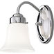 Opal Glass 1 Light 5 inch Polished Chrome Bath Vanity Wall Light
