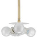 Markor 3 Light 4.75 inch Satin Brass Pendant Ceiling Light