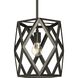 Saucedo 1 Light 12 inch Architectural Bronze Pendant Ceiling Light, Design Series