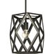 Saucedo 1 Light 12 inch Architectural Bronze Pendant Ceiling Light, Design Series