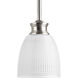 Lucky 1 Light 5 inch Brushed Nickel Mini-Pendant Ceiling Light