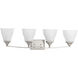 Callison 4 Light 33 inch Brushed Nickel Bath Vanity Wall Light
