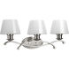 Dazzle 3 Light 25 inch Brushed Nickel Bath Light Wall Light