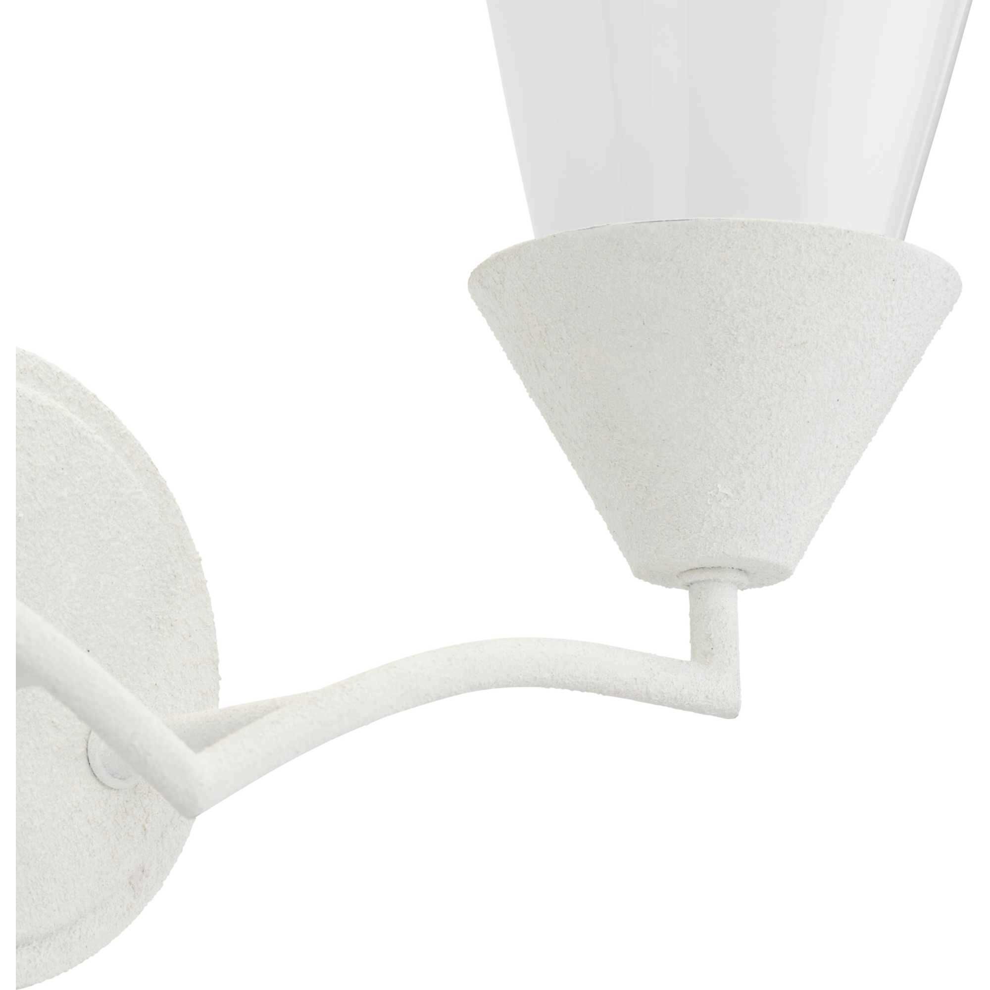 Pinellas 2 Light 15 inch White Plaster Vanity Light Wall Light, Design Series