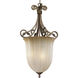 Le Jardin 3 Light 19 inch Biscay Crackle Hall & Foyer Ceiling Light